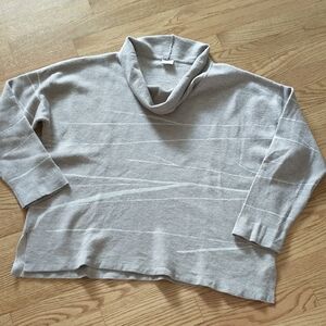 Poetry Fashion UK 100% Wool Boxy Cut Cowl Neck Sweater US 10